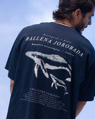 Camiseta Unisex Oversize Diving Life X Bohio Azul Oscuro (Algodón 320 Gr)  2025