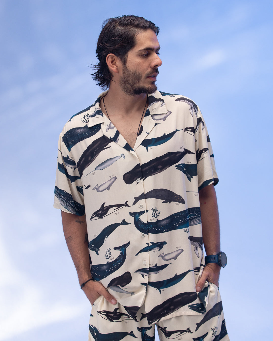 Camisa Hombre Diving Life X Bohio (Rayon) 2025