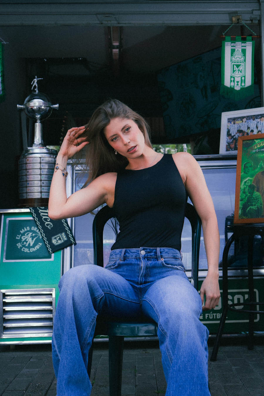Body Mujer Negro Atlético Nacional X Bohio