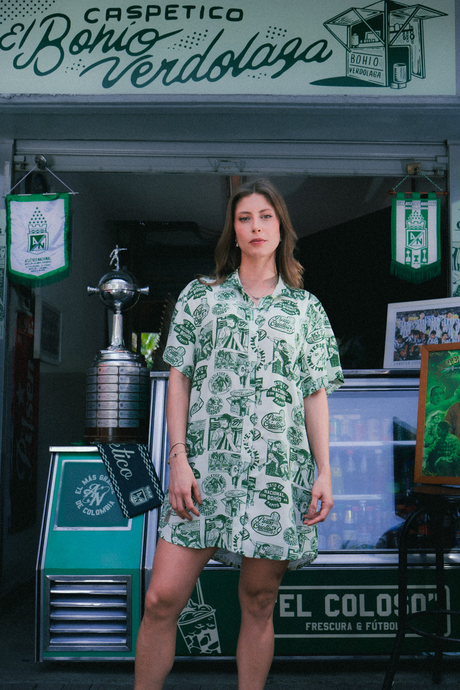 Camison Mujer Atlético Nacional X Bohio (Rayon)