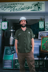 Camisa Unisex Esto Es, Verde Oscuro Atlético Nacional X Bohío (Rayón)