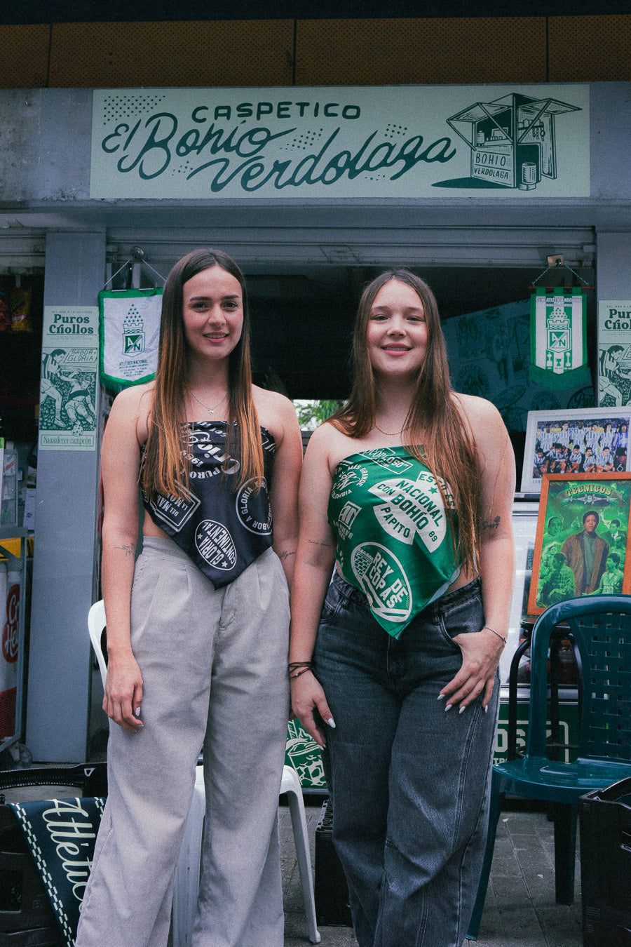 Pañoleta Atlético Nacional X Bohio Negra