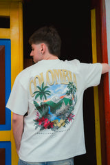 PREVENTA Camiseta Unisex Cruda Media Oversize Ciudades Colombia (250 grs)