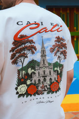 PREVENTA Camiseta Unisex Cruda Media Oversize Ciudades Cali (250 grs)