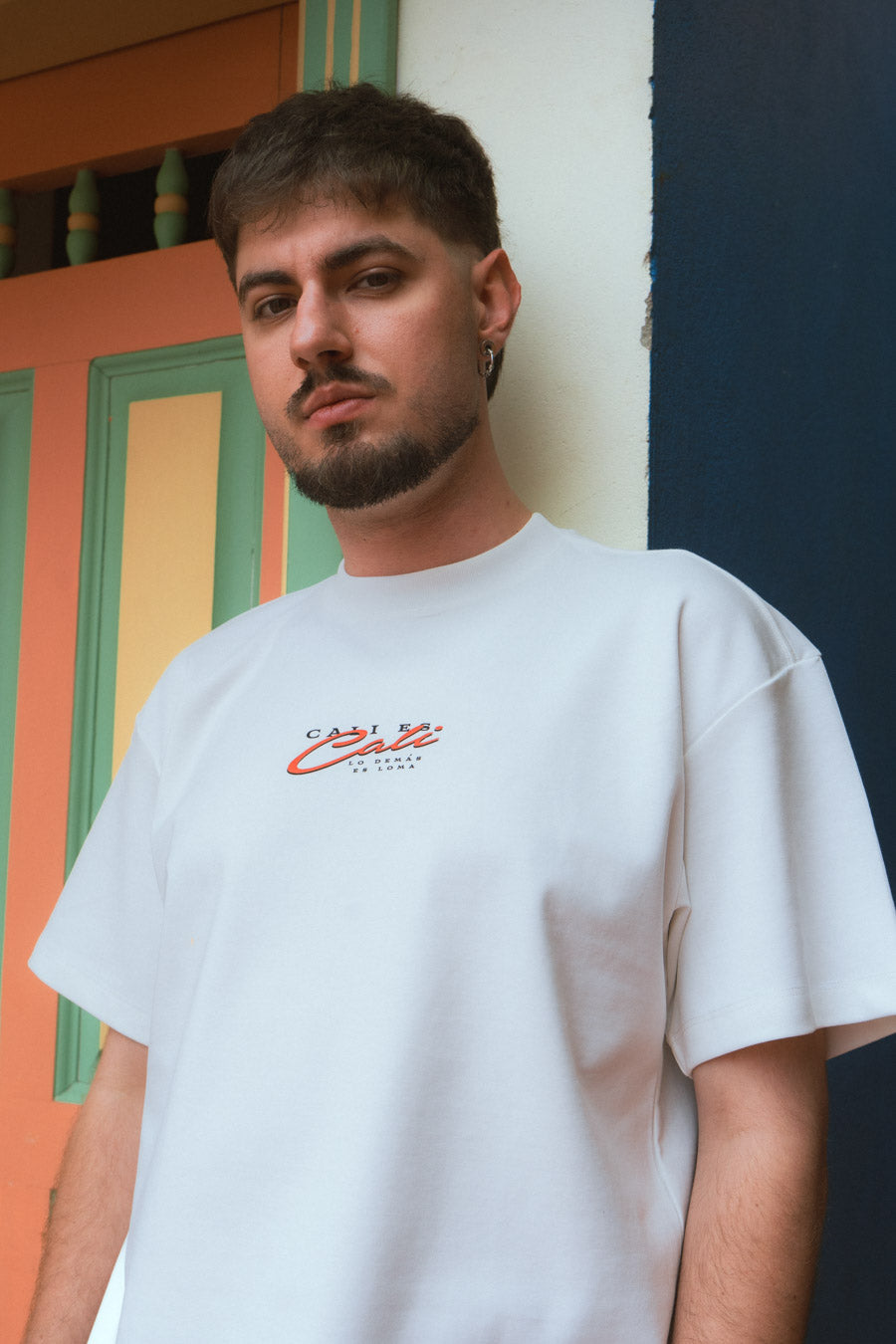 PREVENTA Camiseta Unisex Cruda Media Oversize Ciudades Cali (250 grs)