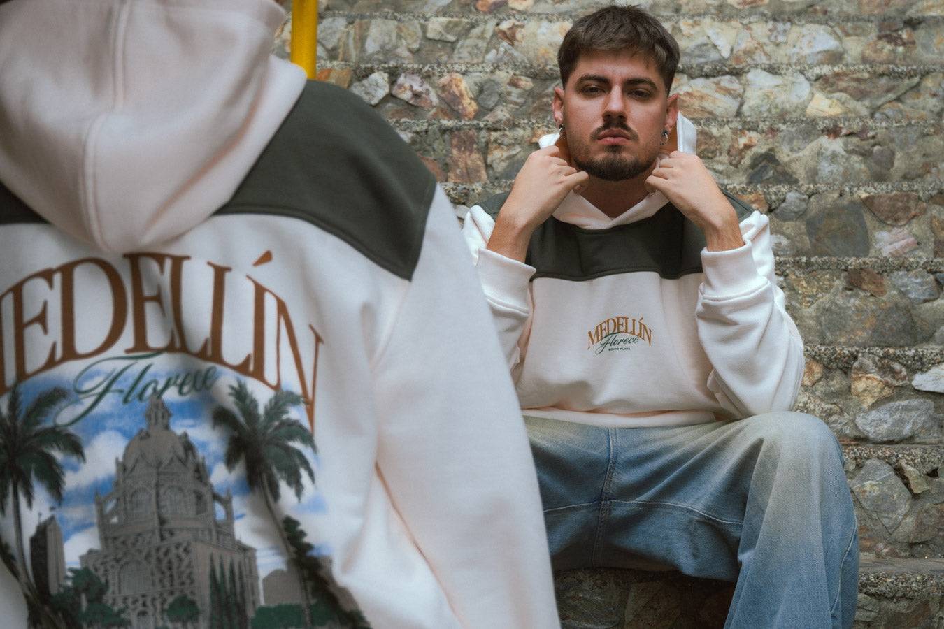 PREVENTA Hoodie Unisex MedellÍn Florece Verde (Algodón 100%)