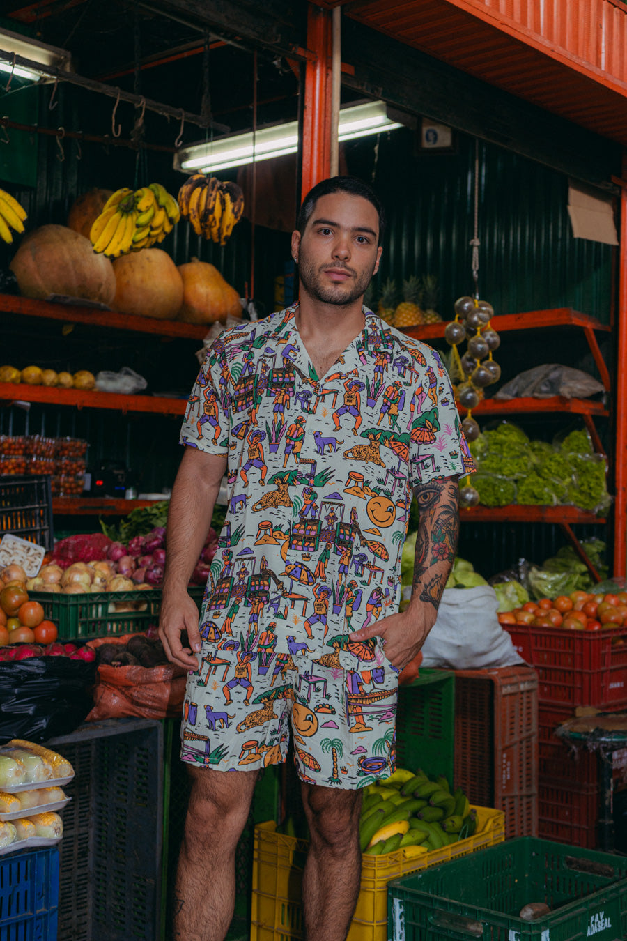 Camisa Hombre Joyas 2 Casa Del Ritmo (Rayón)