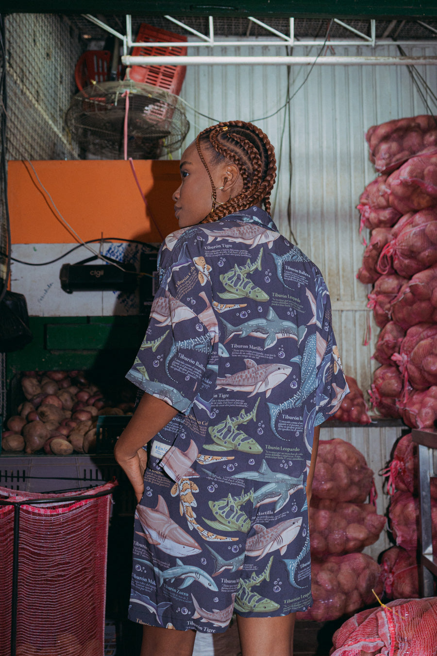 Camisón Mujer Talla Única Joyas 2 Tiburón Ballena (Rayón)