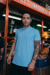 Camiseta Unisex Regular Azul Claro Bohío (Algodón 190 Gr)