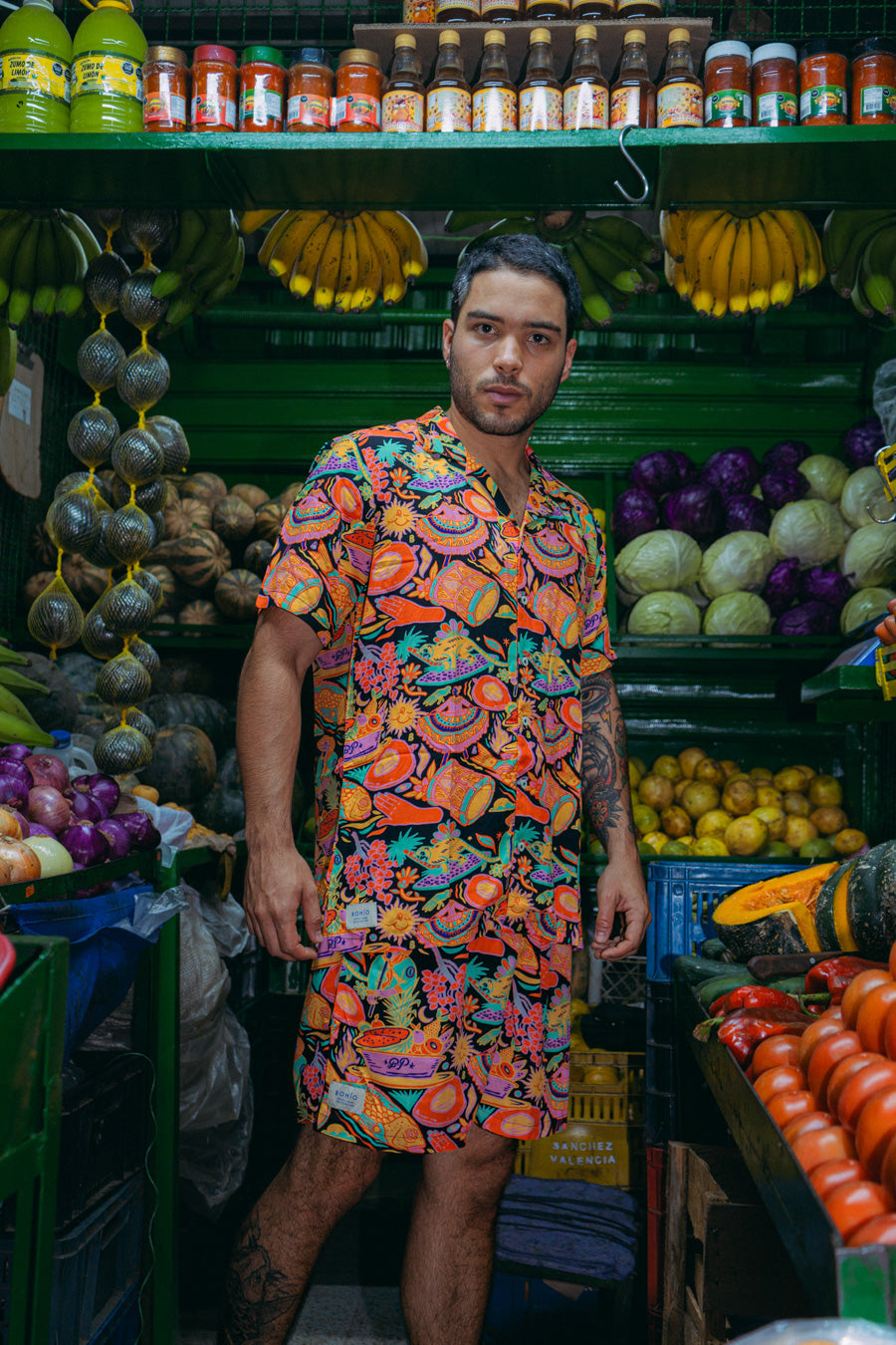 Camisa Hombre Joyas 2 Frutica Del Caribe (Rayón)