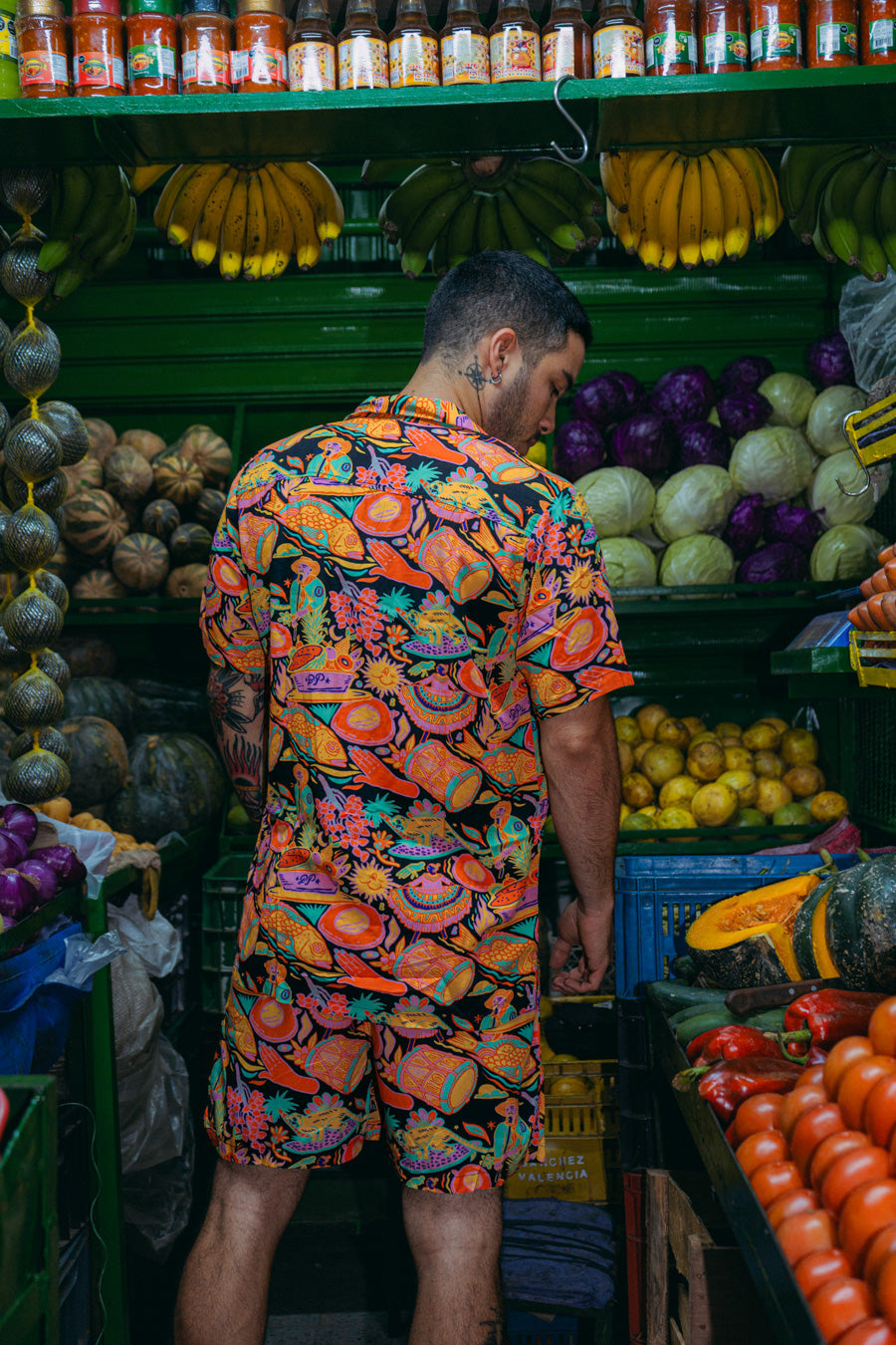 Camisa Hombre Joyas 2 Frutica Del Caribe (Rayón)