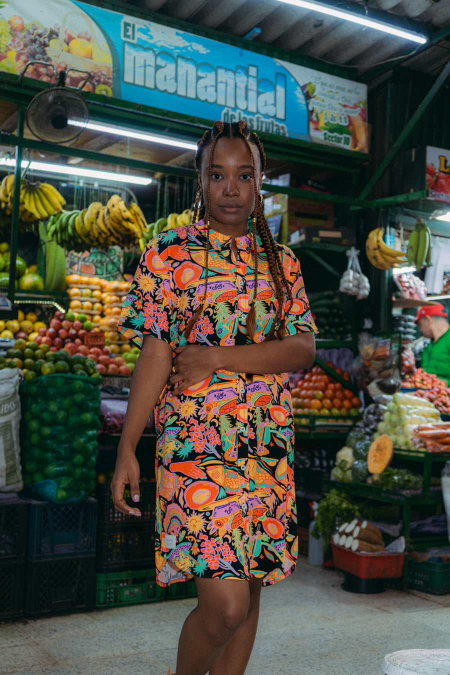 Camisón Mujer Talla Única Joyas 2 Frutica Del Caribe (Rayón)