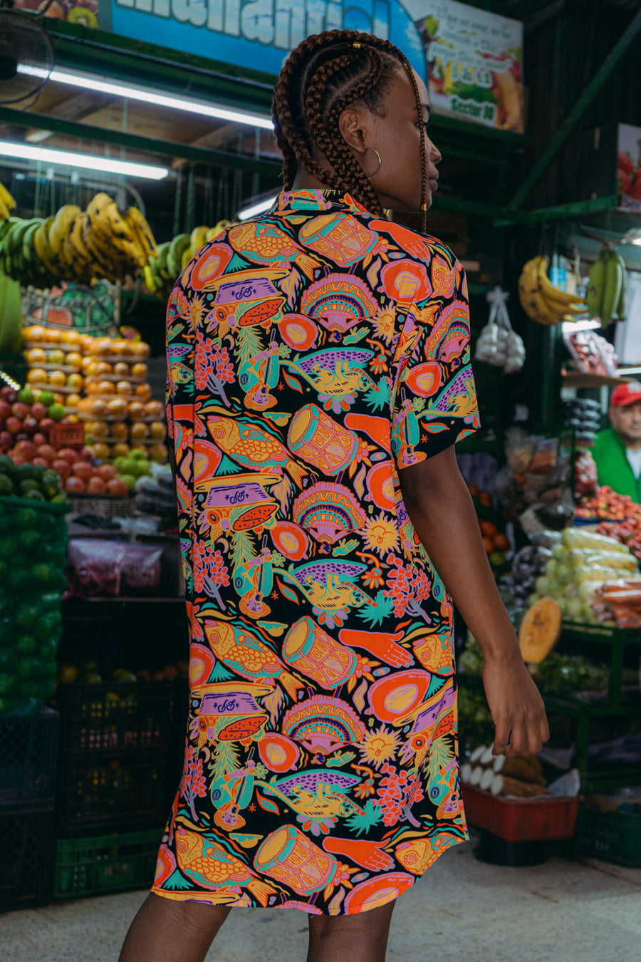 Camisón Mujer Talla Única Joyas 2 Frutica Del Caribe (Rayón)