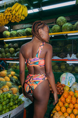 Vestido De Baño Entero con Abertura Joyas 2 Frutica Del Caribe (Tela Eco)