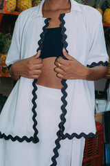 Camisa Mujer Crudo Joyas 2 Casa Del Ritmo (Lino)