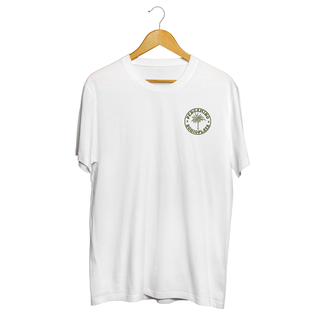 Pergamino X Bohío (Camiseta unisex Salvando Mares)