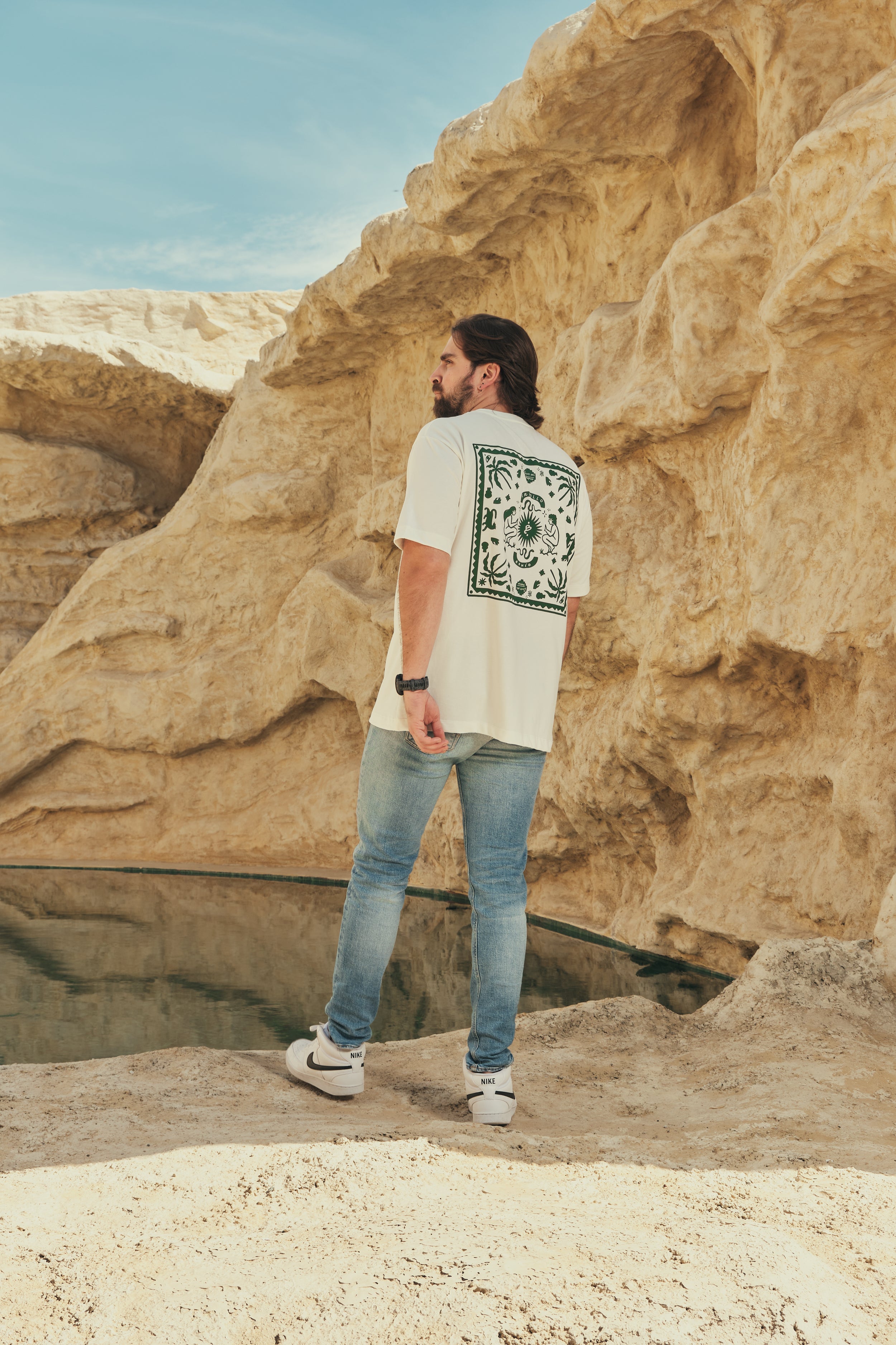 Camiseta Media Oversize Gente Del Tropico Crudo (250 grs)