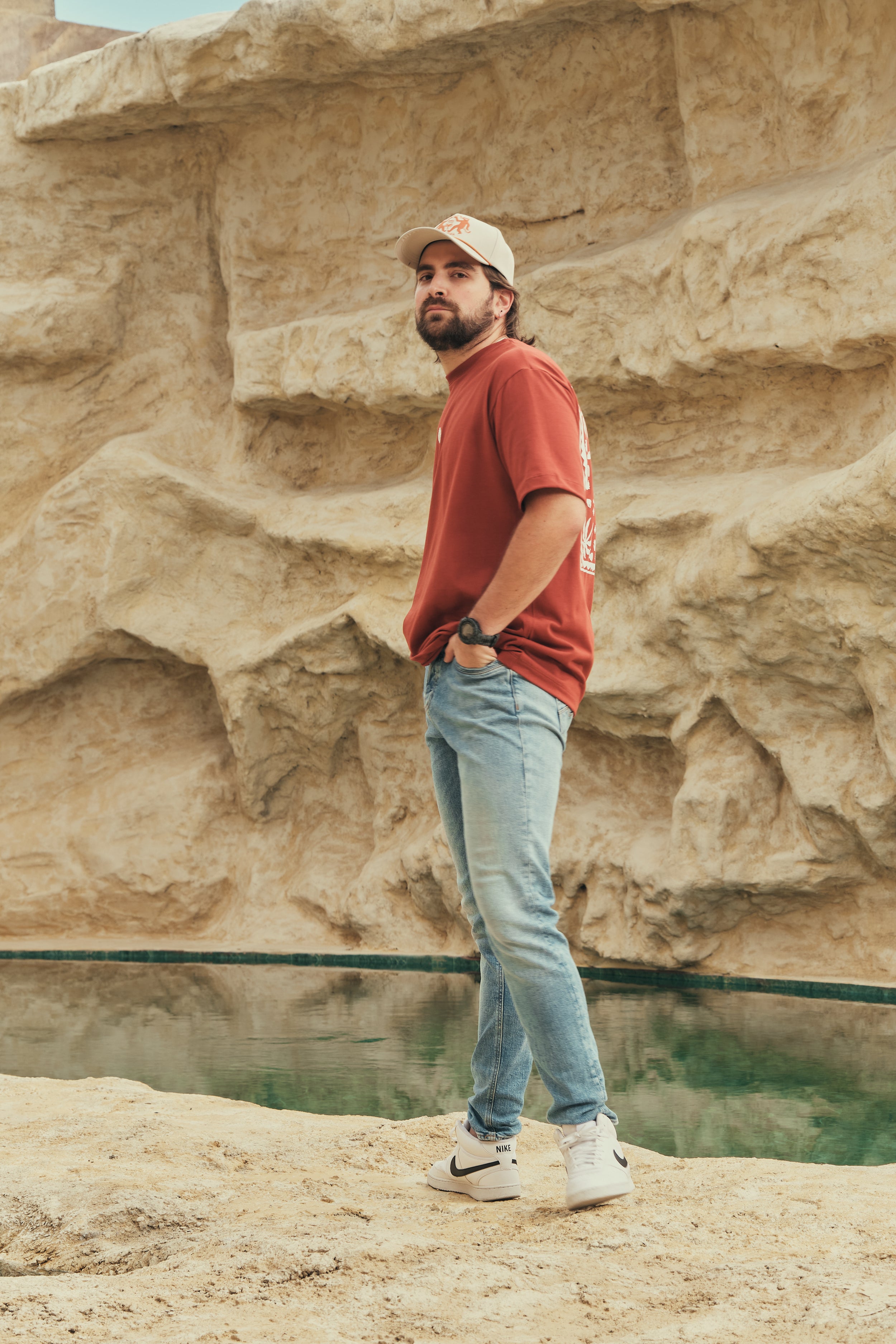 Camiseta Media Oversize Gente Del Trópico Terracota (250 grs)