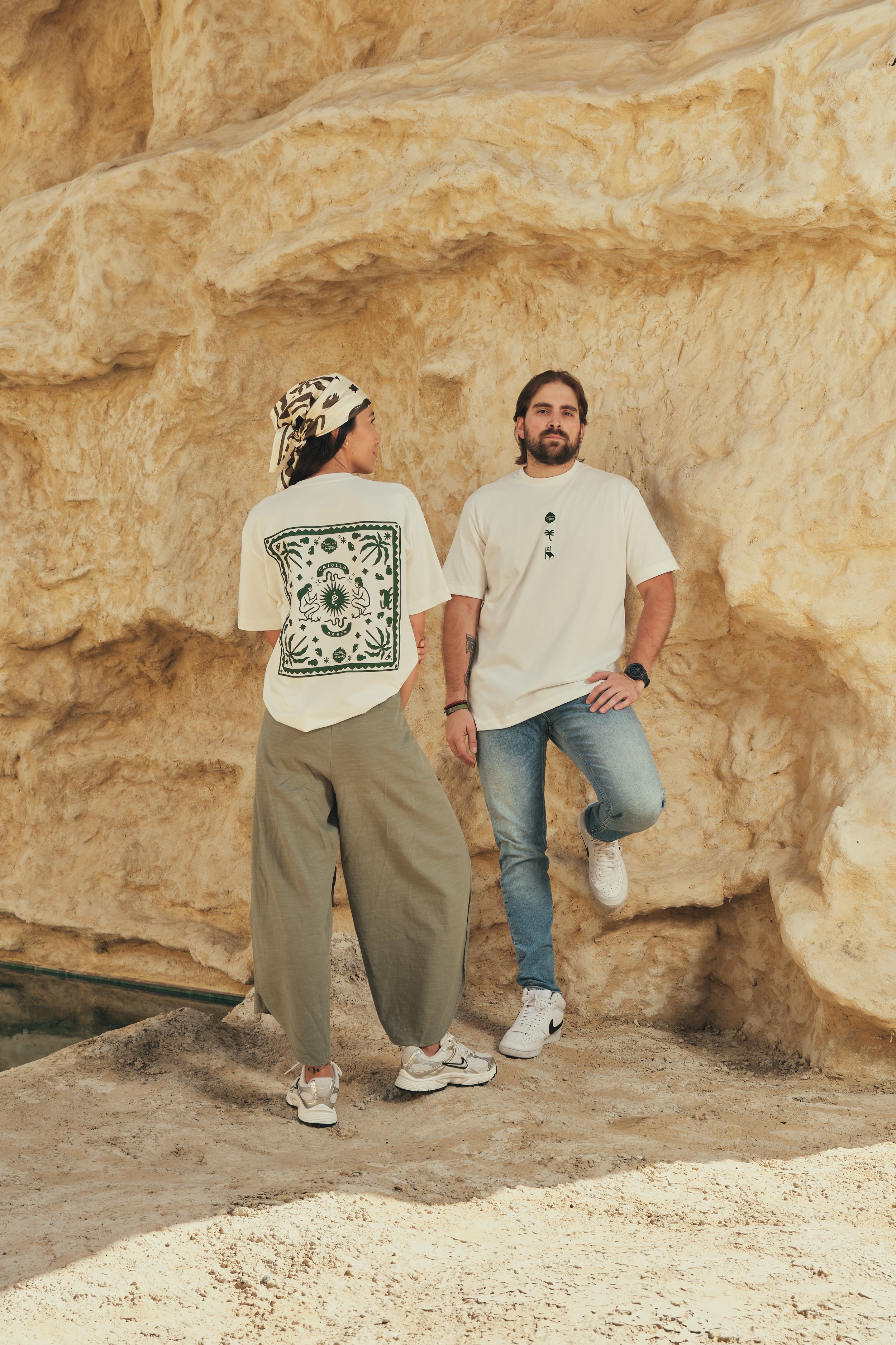 Camiseta Media Oversize Gente Del Tropico Crudo (250 grs)