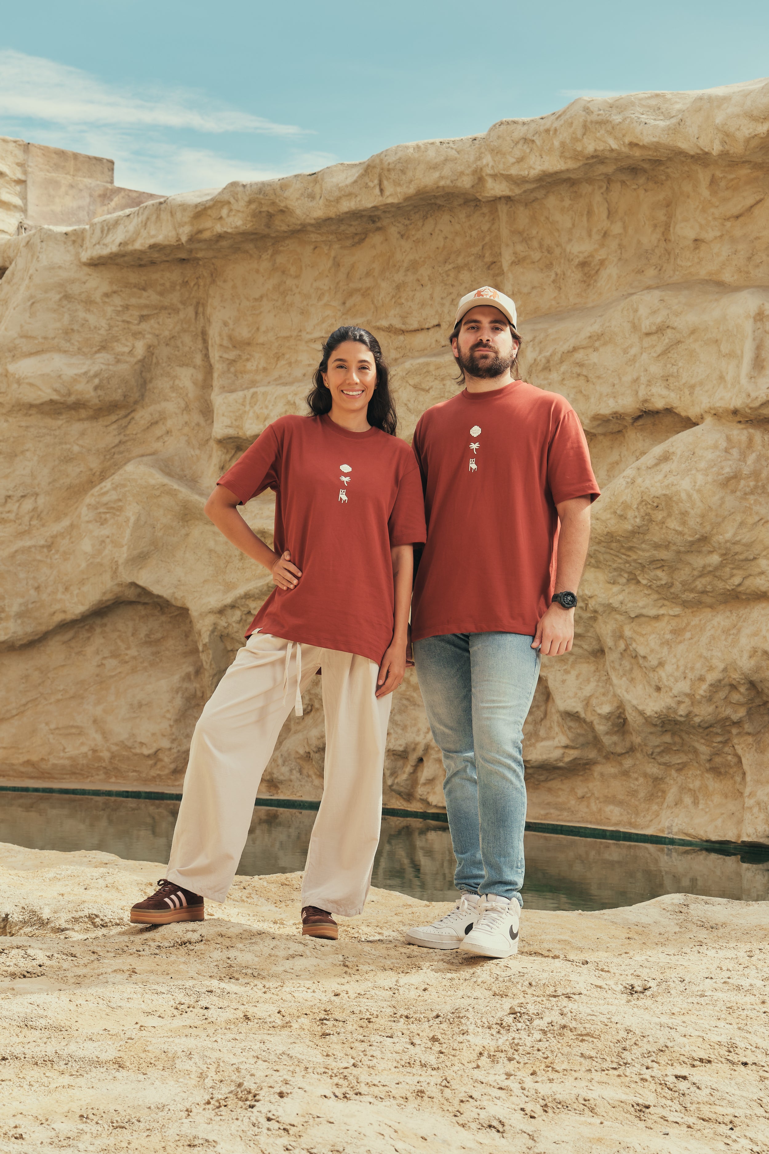 Camiseta Media Oversize Gente Del Trópico Terracota (250 grs)