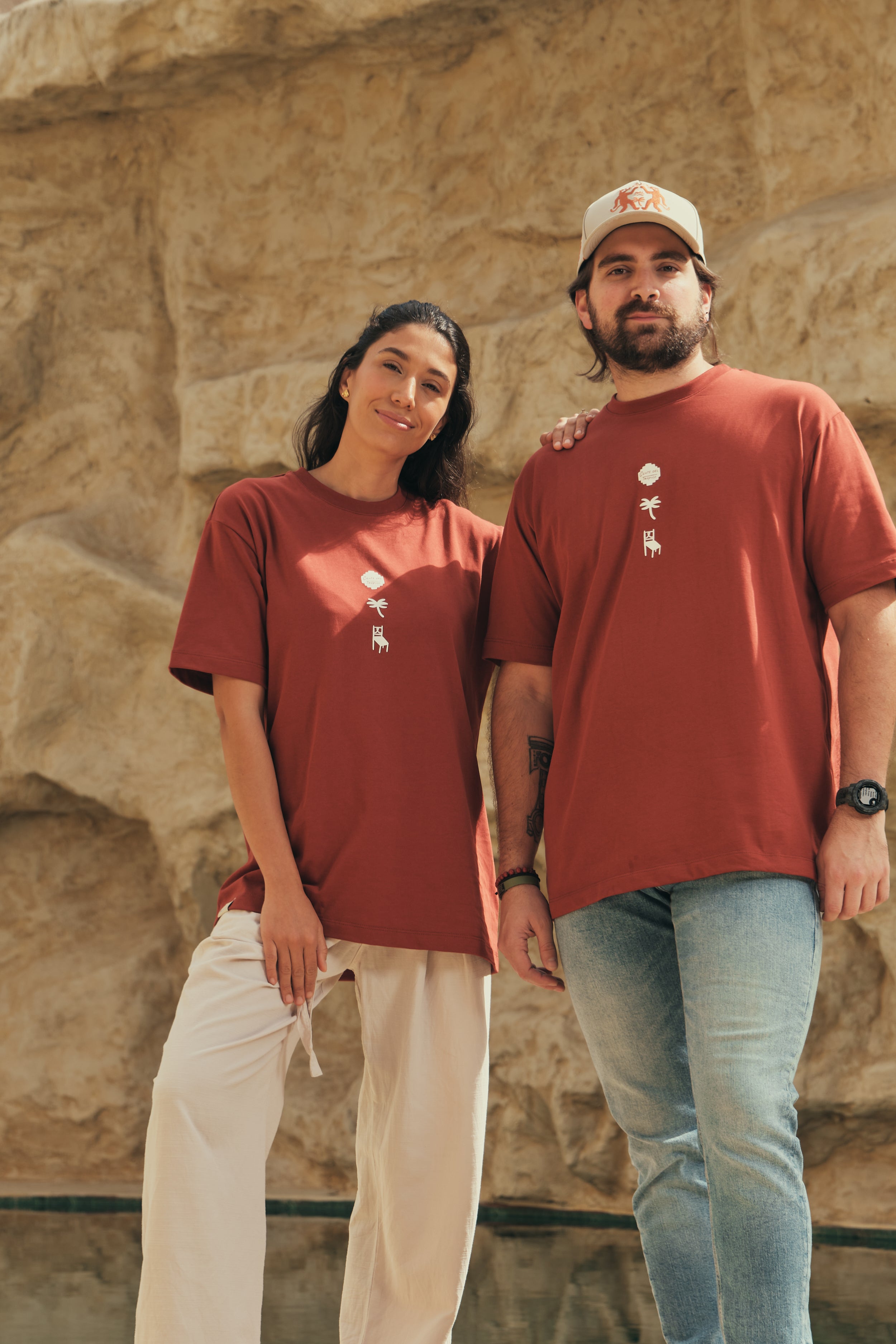 Camiseta Media Oversize Gente Del Trópico Terracota (250 grs)