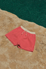 Pantaloneta De Baño Masculina Unicolor Salmón (Poliester)