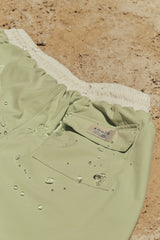 Pantaloneta De Baño Masculina Unicolor Verde Menta (Poliéster)