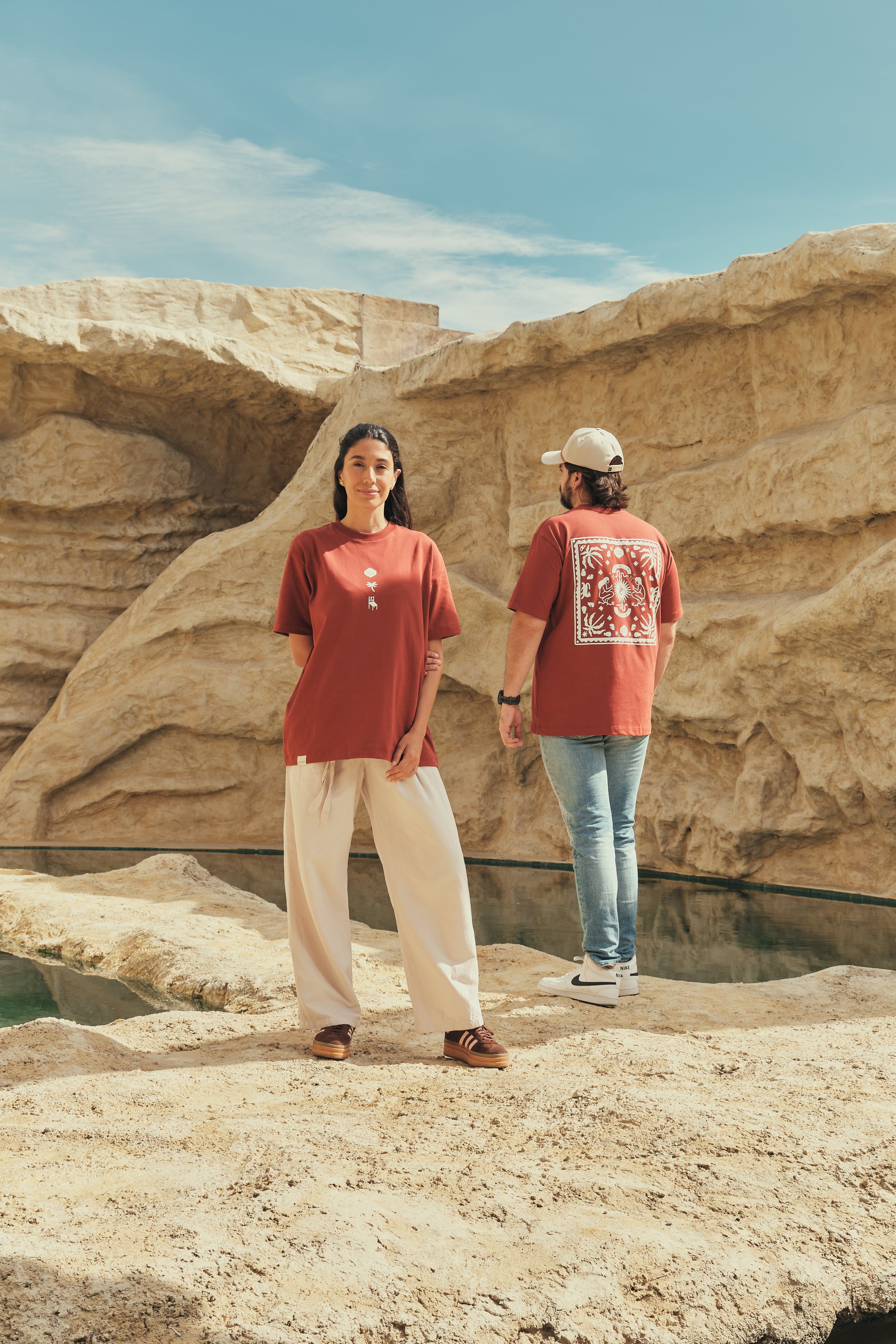 Camiseta Media Oversize Gente Del Trópico Terracota (250 grs)