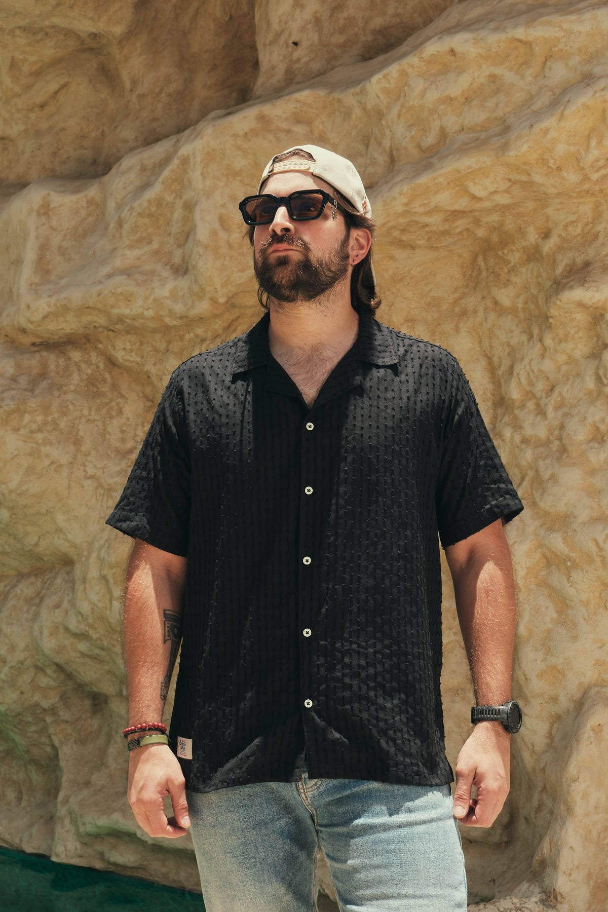 Camisa Masculina Básica Elegancia Tropical (Algodón 100%)