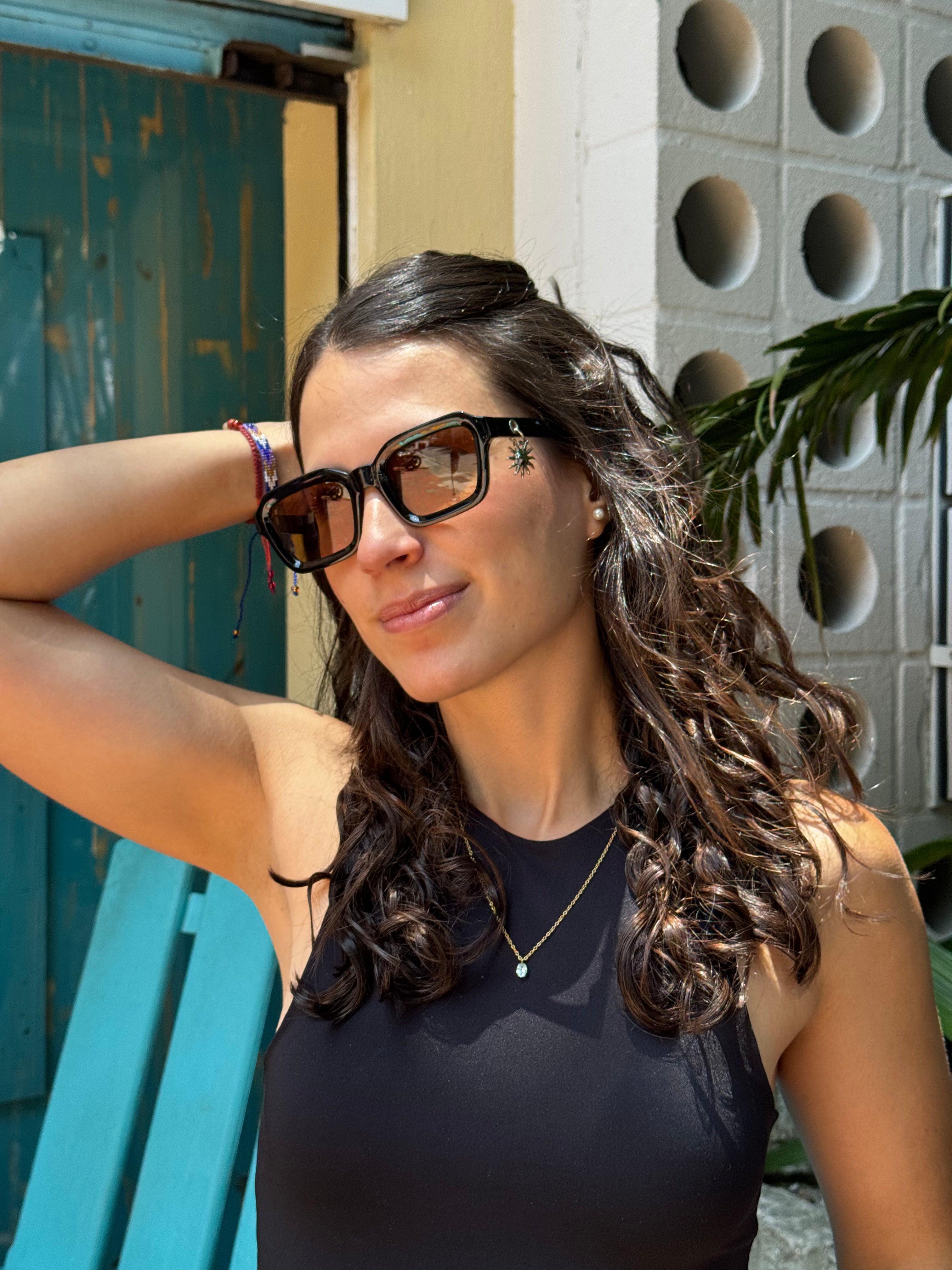 Gafas Buenas Vibras Bohio Sunglasses (Negro-Cafe)