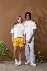Camiseta Unisex Media Oversize Raíces Ancestrales Marfil (Algodón 270 Gr)