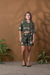 Camisa Femenina Corta Raíces (Rayón)