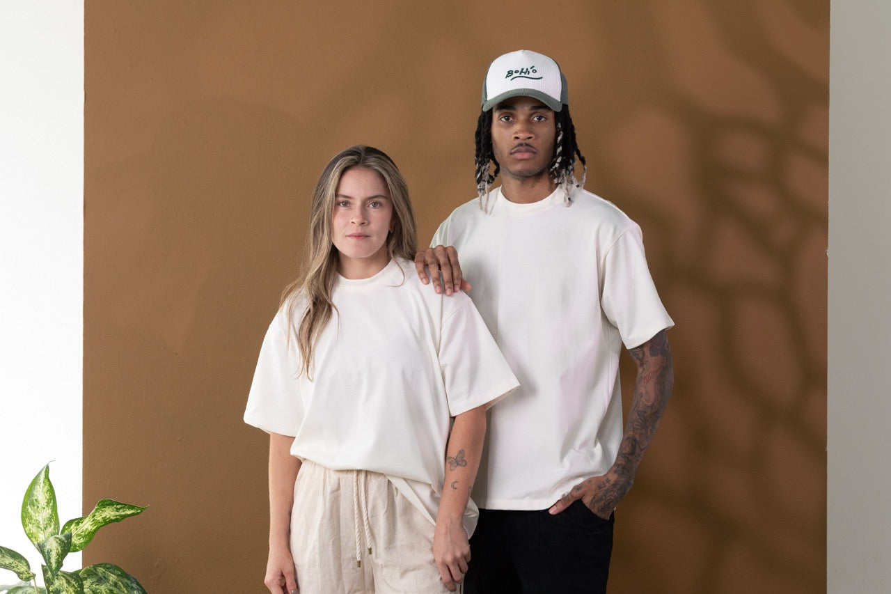 Camiseta Oversize Marfil 270 gr