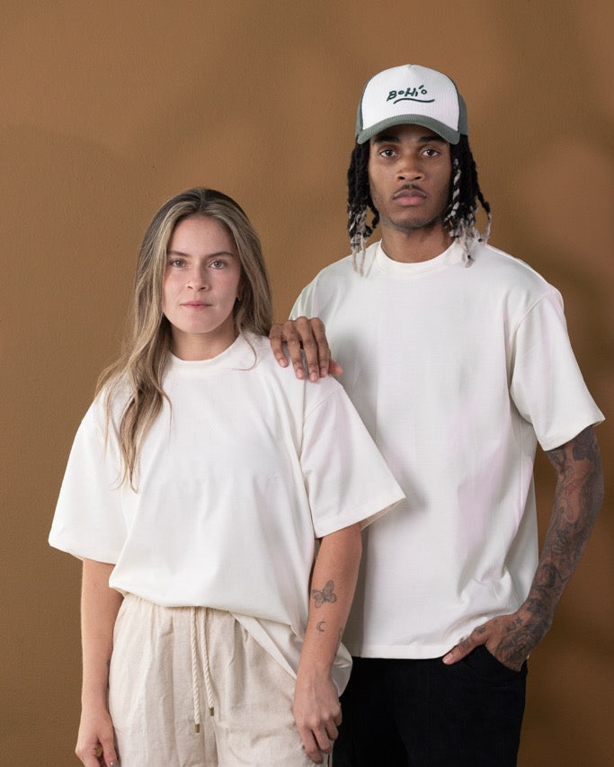Camiseta Oversize Marfil 270 gr