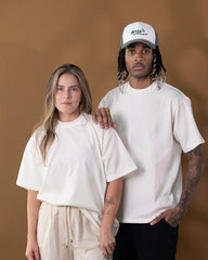 Camiseta Oversize Marfil 270 gr
