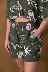 Camisa Femenina Corta Raíces (Rayón)