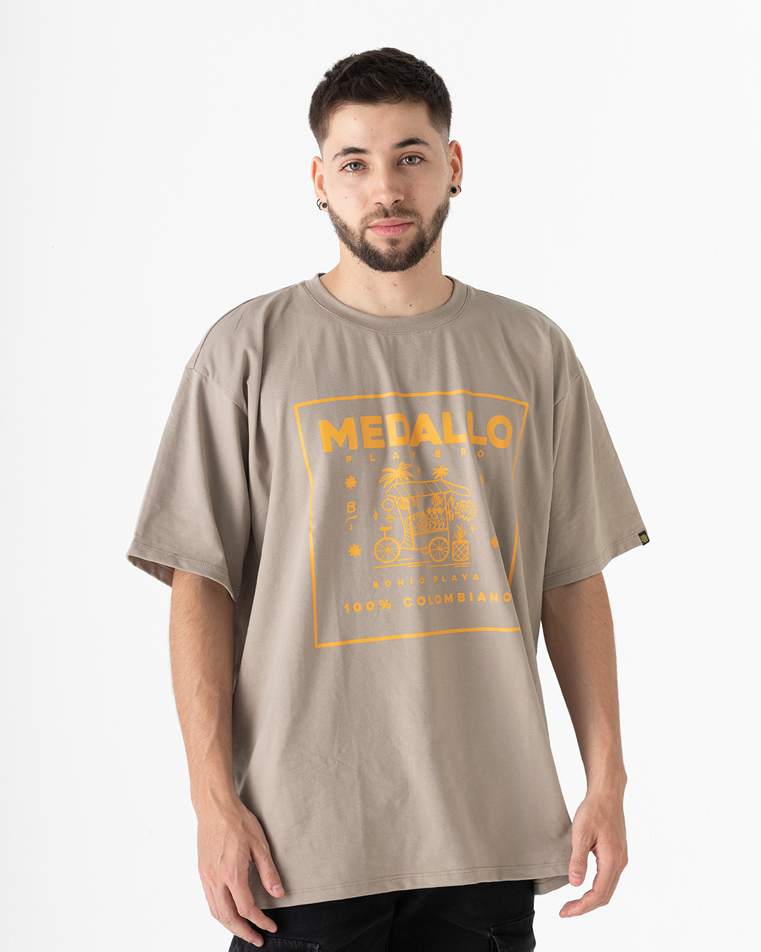 Camiseta Oversize unisex Medallo Playero