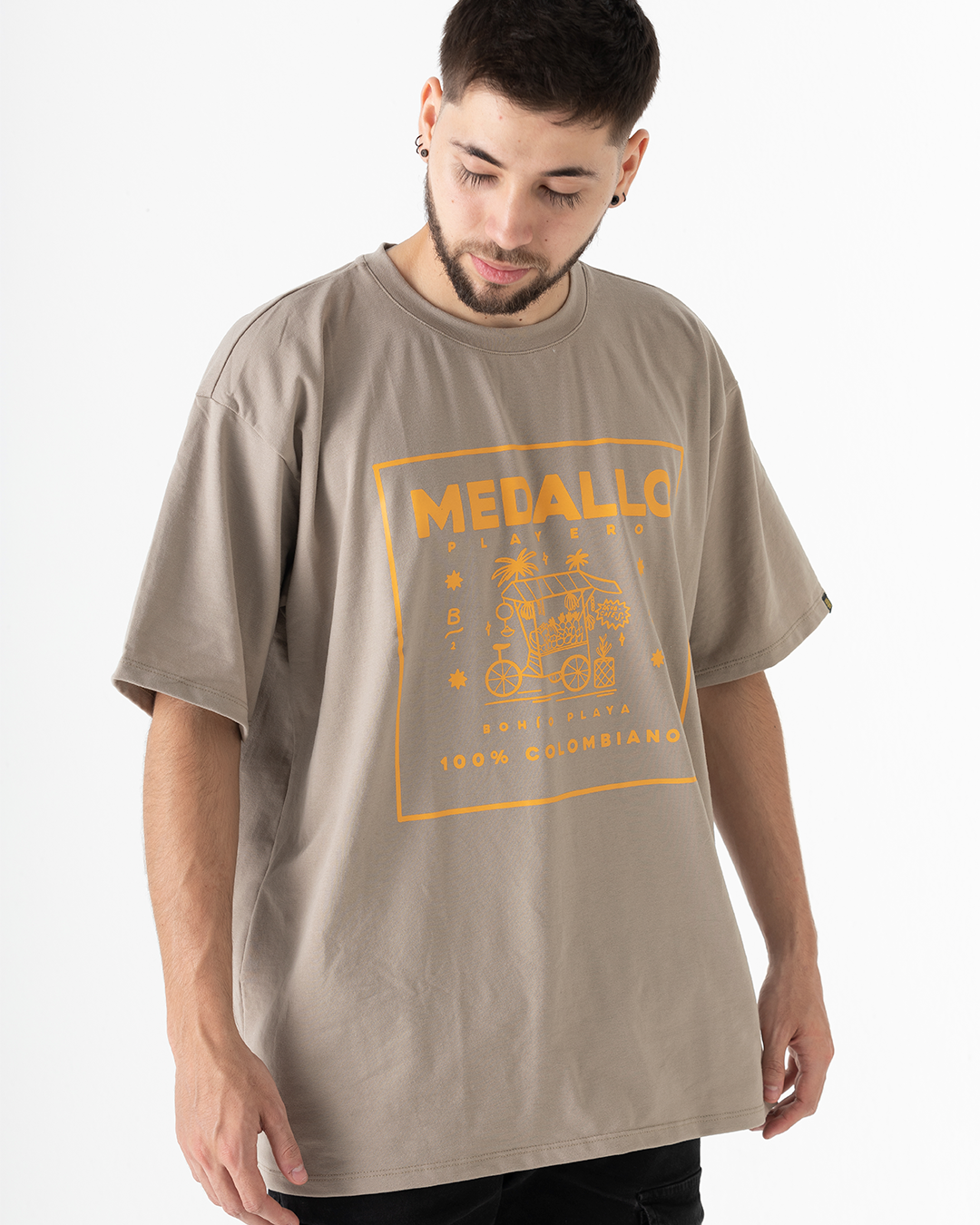 Camiseta Oversize unisex Medallo Playero