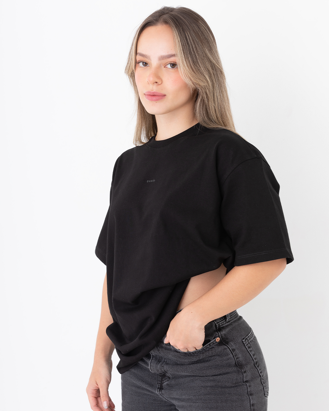 Camiseta Oversize Negro 303 gr