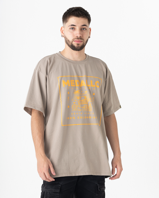 Camiseta Oversize unisex Medallo Playero