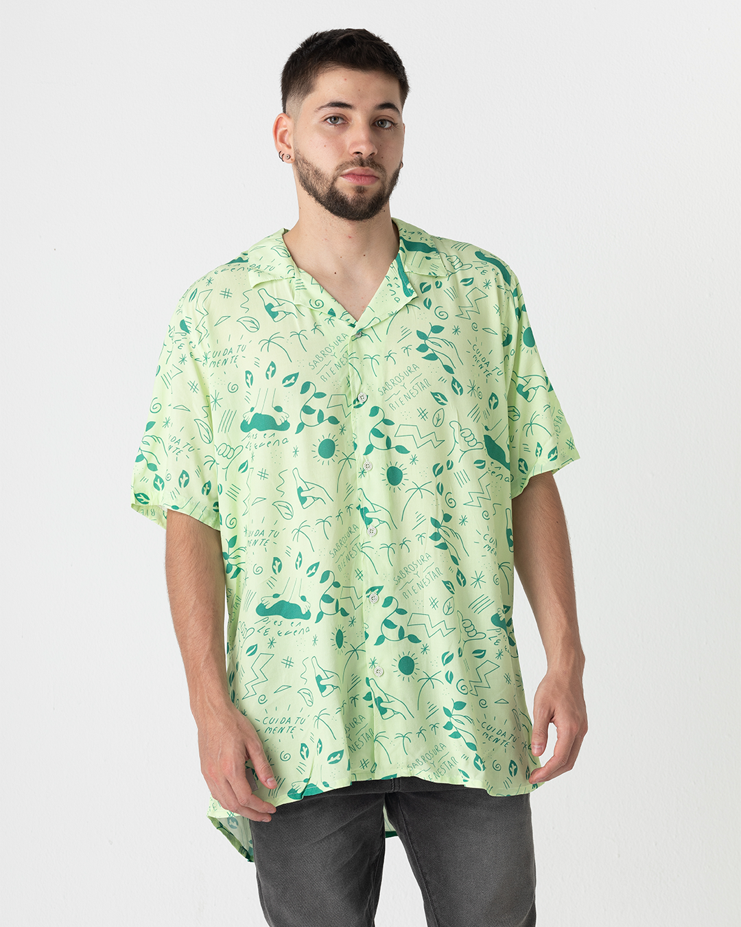 Camisa Hombre Bienestar Verde Menta (Chalis)