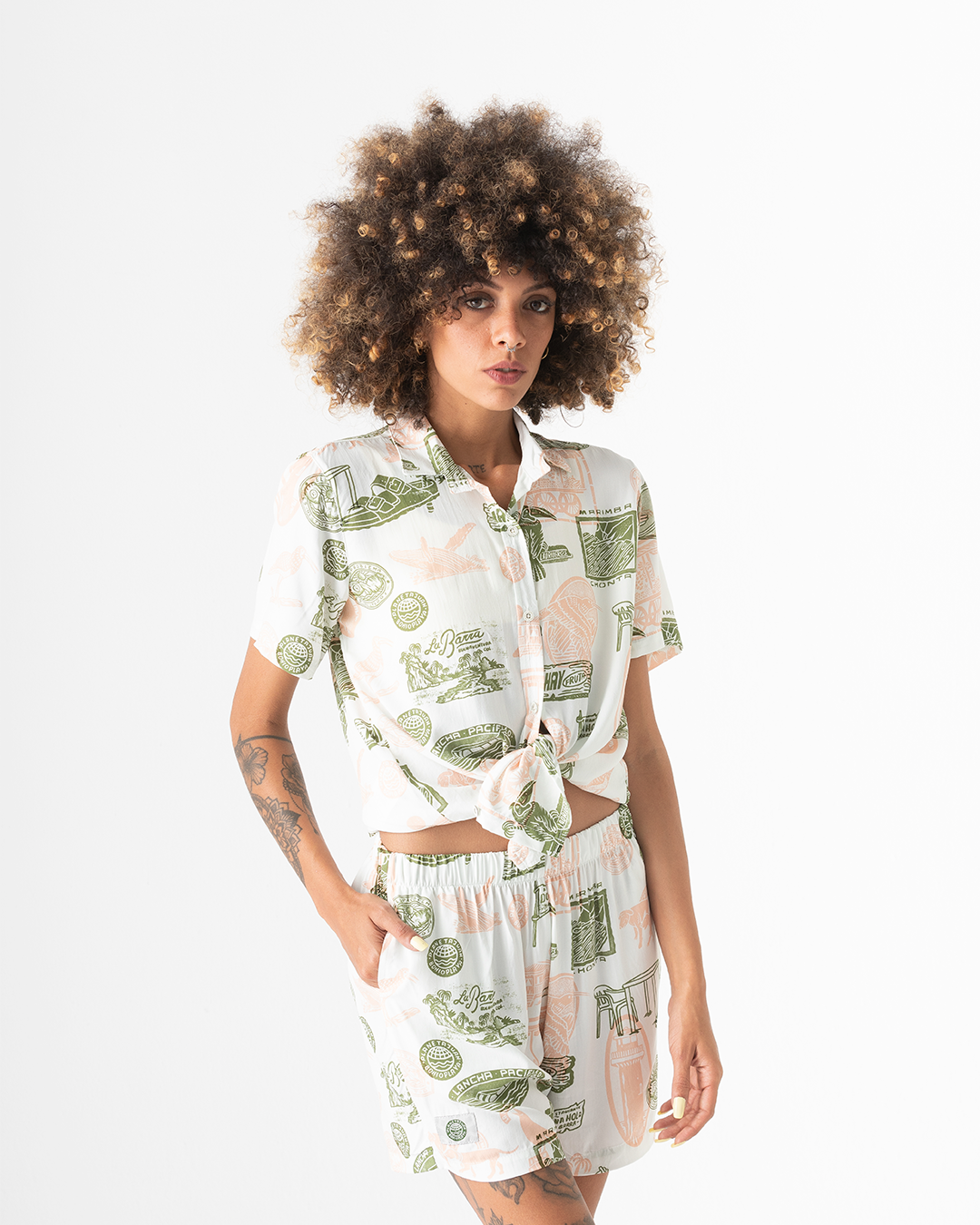 Camisa mujer Buenaventura Planeta Juan X Bohío