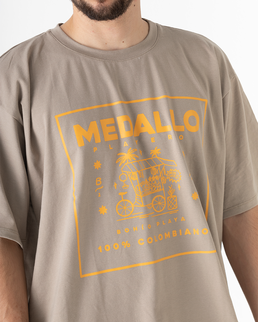 Camiseta Oversize unisex Medallo Playero