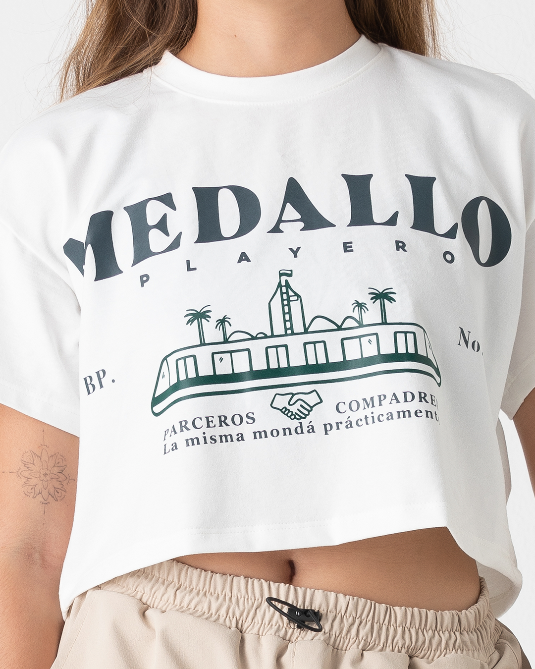 Crop Top Medallo Playero