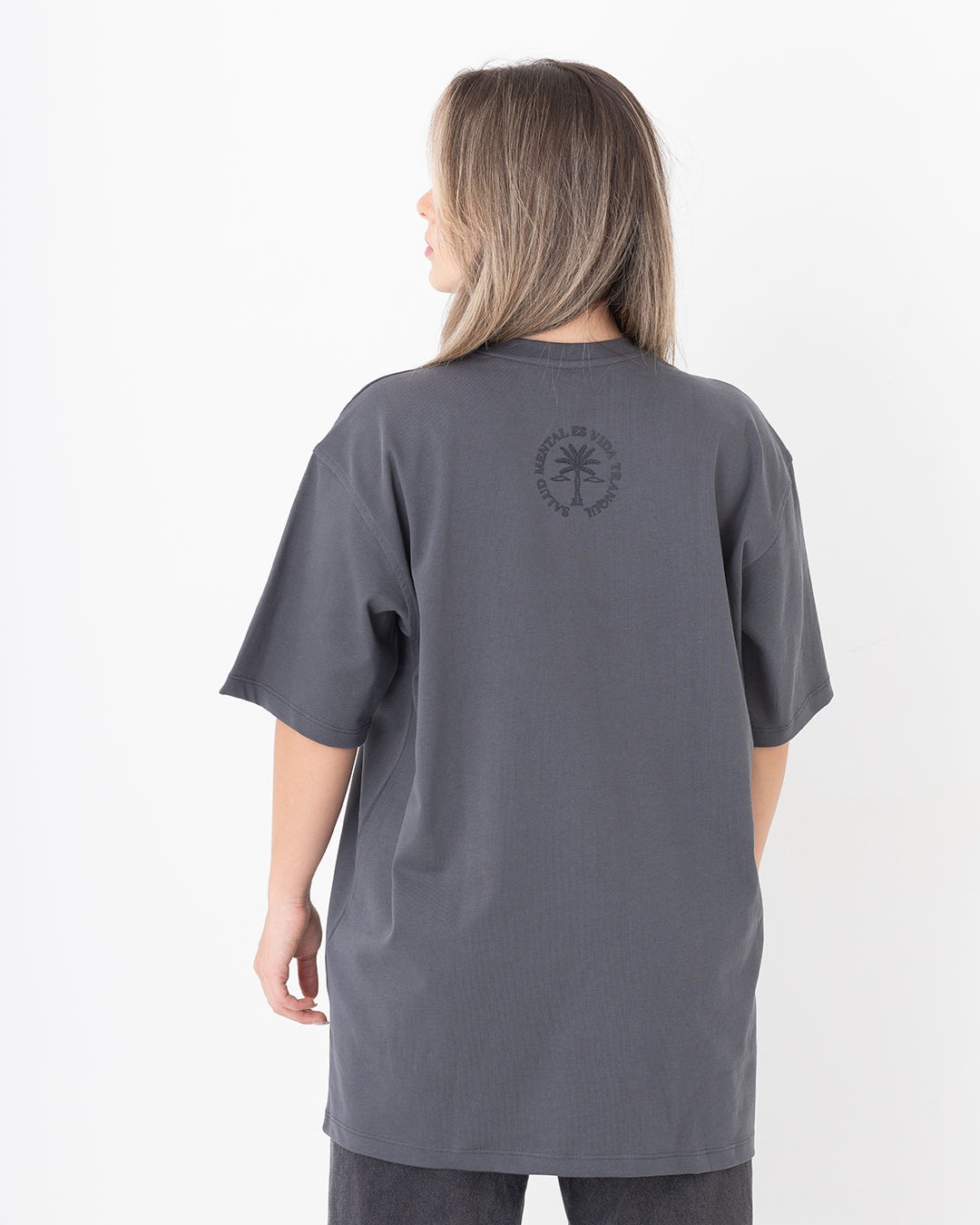 Camiseta Oversize Gris oscuro 303 gr