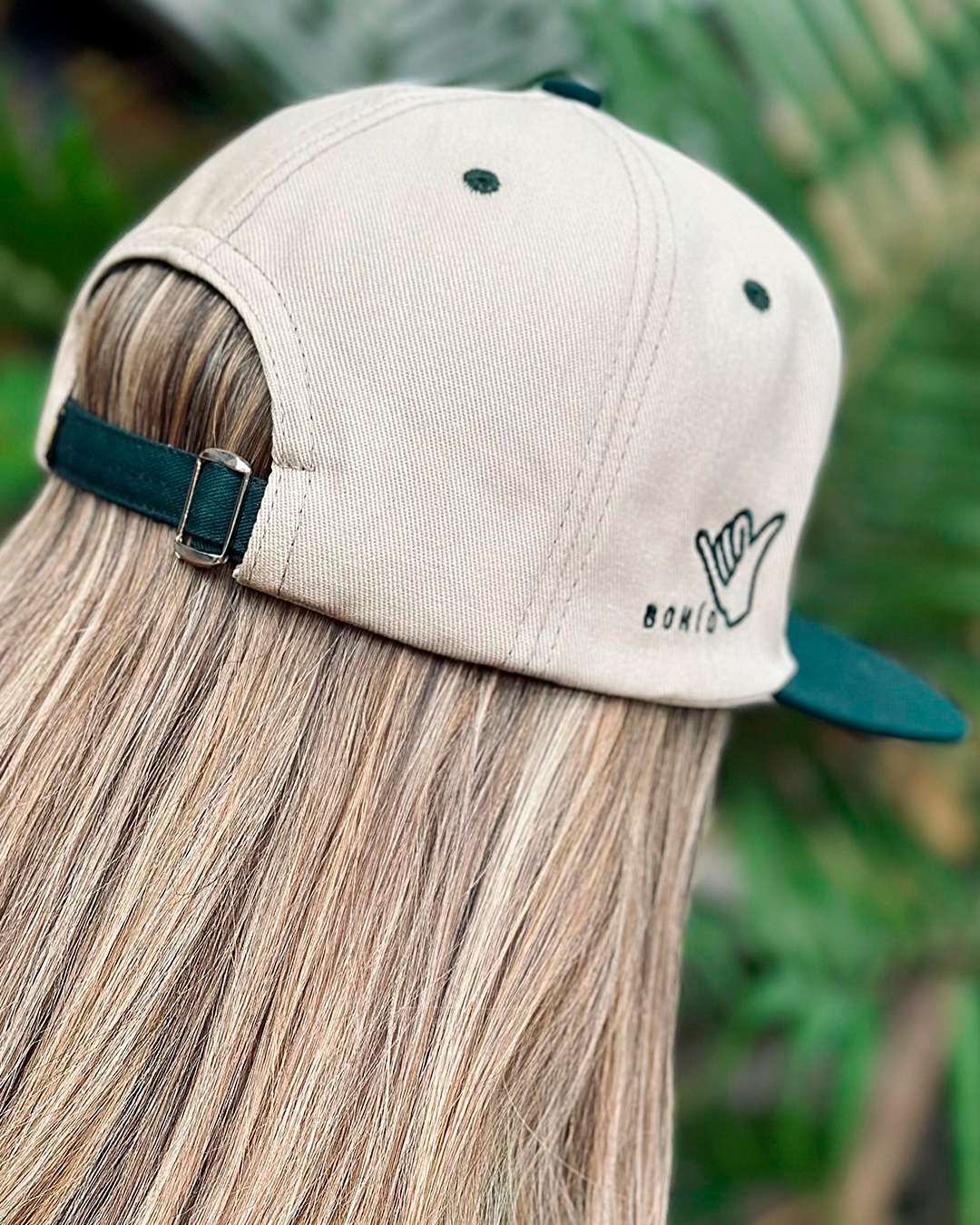 Gorra Unisex Social Club Verde y Beige (Beisbolera)