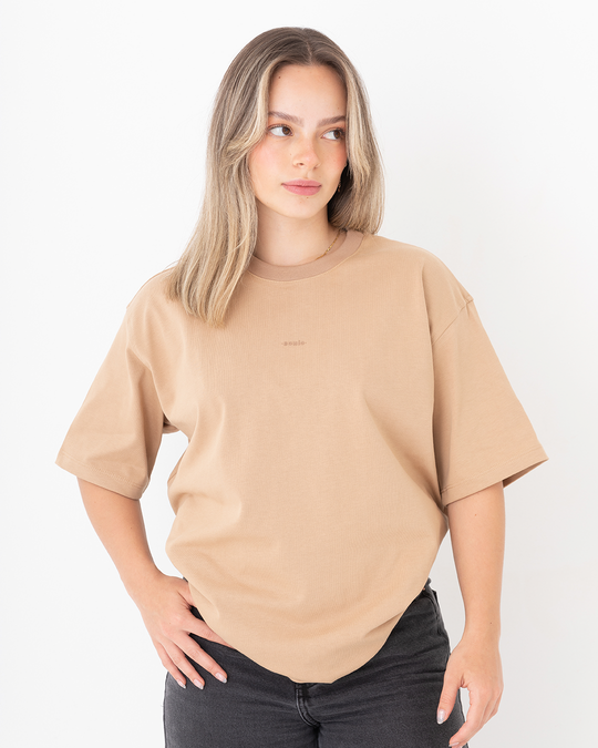 Camiseta Oversize Caqui 303 gr