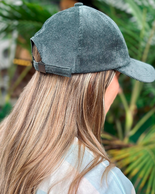 Gorra unisex Bohio verde (Corduroy)