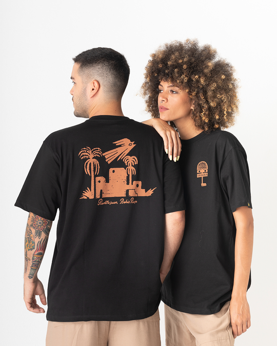 Camiseta unisex Sahara Planeta Juan X Bohío (Medio oversize 220gr)