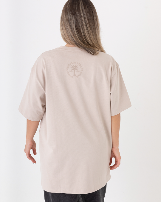 Camiseta Oversize Beige 303 gr